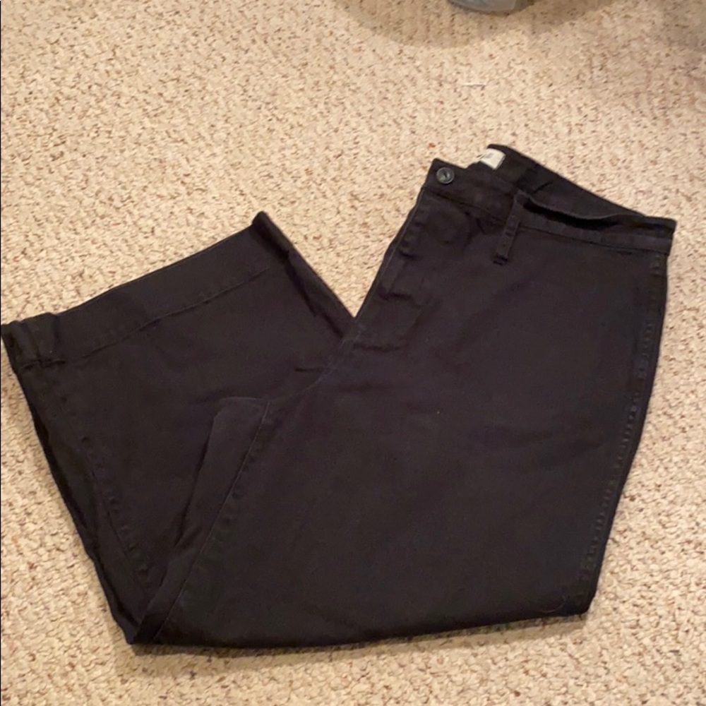 Madewell Emmett Wide leg crop back size 34